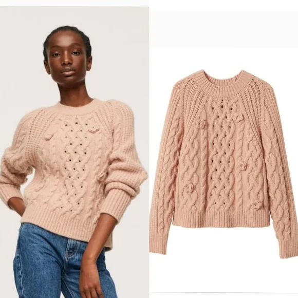 MANGO Cable knit sweater - Picture 1 of 5